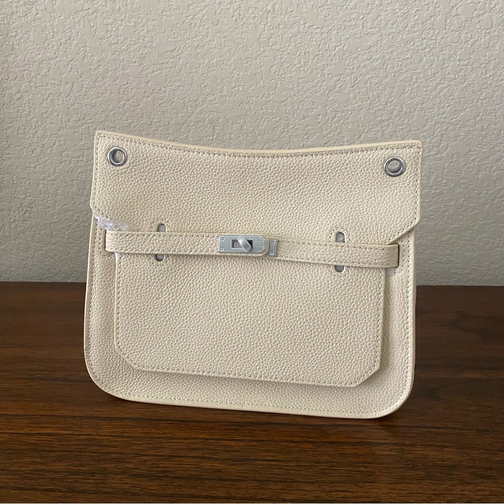 Off White Nata Cream Mini 23 JPS Bag Belted Lock Key Convertible B12/S1